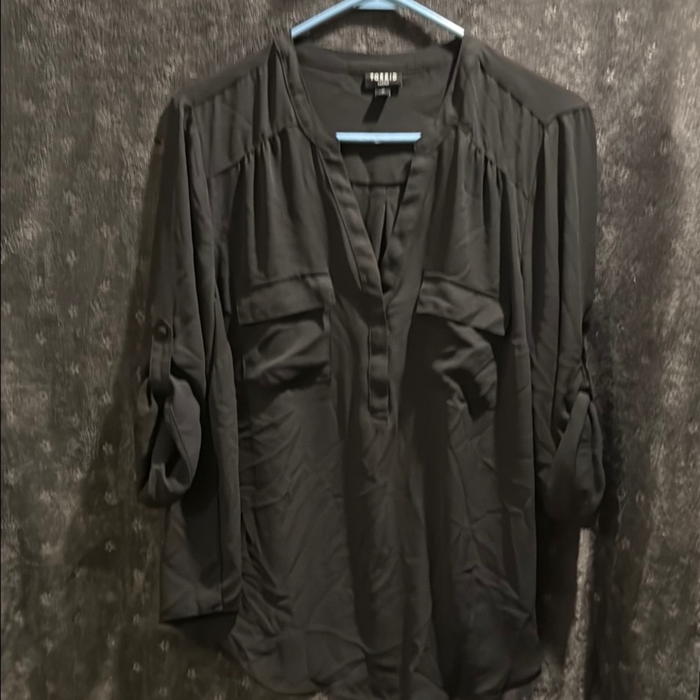 Torrid Women's Black Blouse